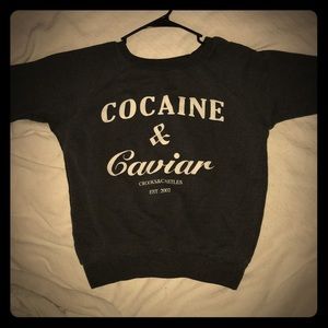 All Grey Cocaine & Caviar Sweatshirt